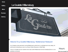 Tablet Screenshot of lagoulettewilliamsburg.com